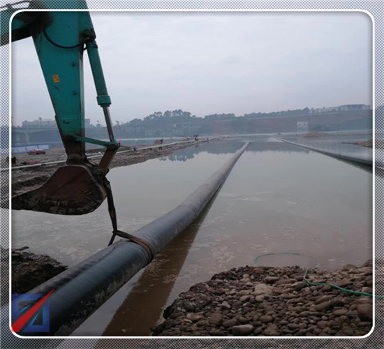 红桥贵溪市过河管道沉管施工现场勘察