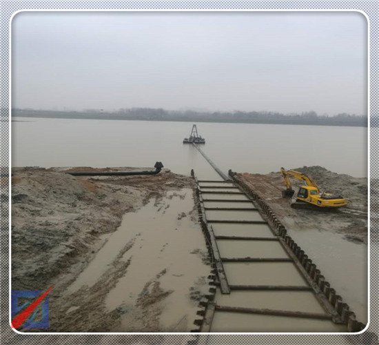 津南过江管道安装施工过程