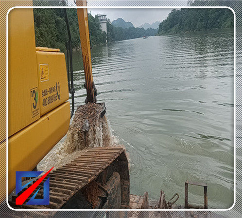 津南肇庆水下沉管安装施工现场