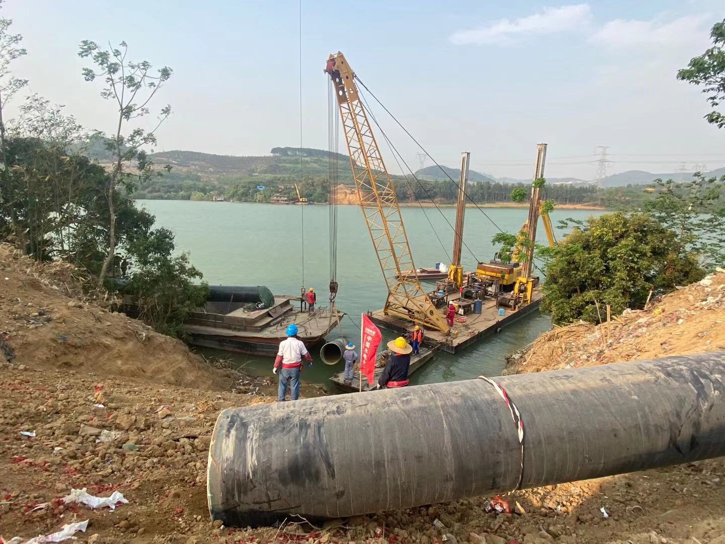 北辰水下 “纽扣” 扣紧：法兰安装作业全记录